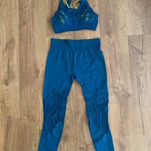 Fabletics Forest Green Ida II.Pants-M.Sports Bra:S